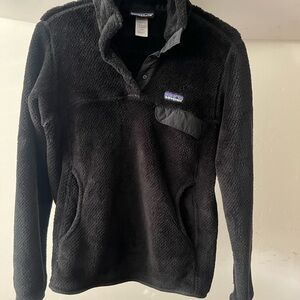 Patagonia Women's Fleece Half-Snap Pullover (black)